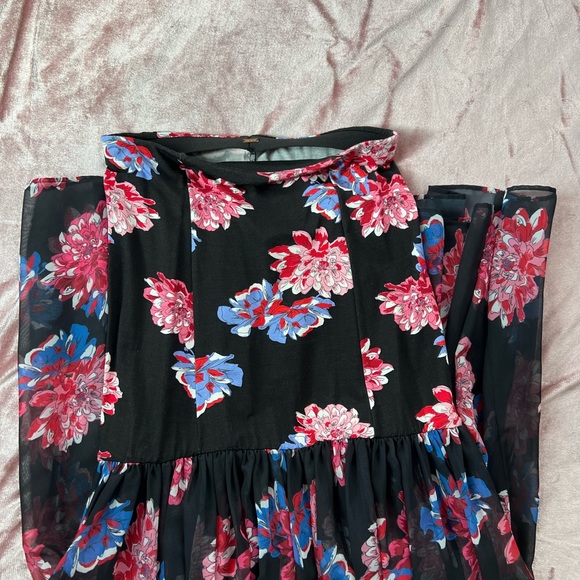 Free People Mermaid Semi-Sheer Maxi Skirt Floral - Picture 9 of 15